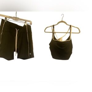 NWT Vuori daily shorts and tank set BLACK Size L